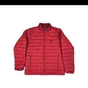 Mountain Hardwear Ratio Down Jacket Men's Large Red Puffer 650-Fill OM6925